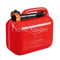 Bidón para gasolina de plástico rojo 5L - Imagen 1