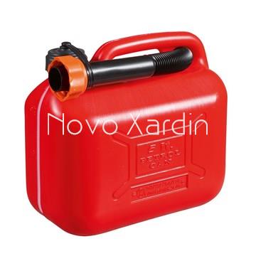 Bidón para gasolina de plástico rojo 5L - Imagen 1