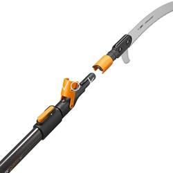 Fiskars Quikfit serrucho curvo + mango telescópico L - Imagen 1