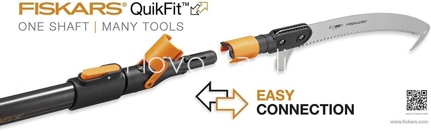 Fiskars Quikfit serrucho curvo + mango telescópico L - Imagen 3