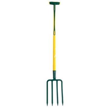 Horca para cavar 4 dientes 27 cm Novagrip muleta Convexa - Imagen 1