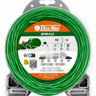 Nylon espiral Oleo Mac para desbrozadora 2.4mm x 78m - Imagen 1