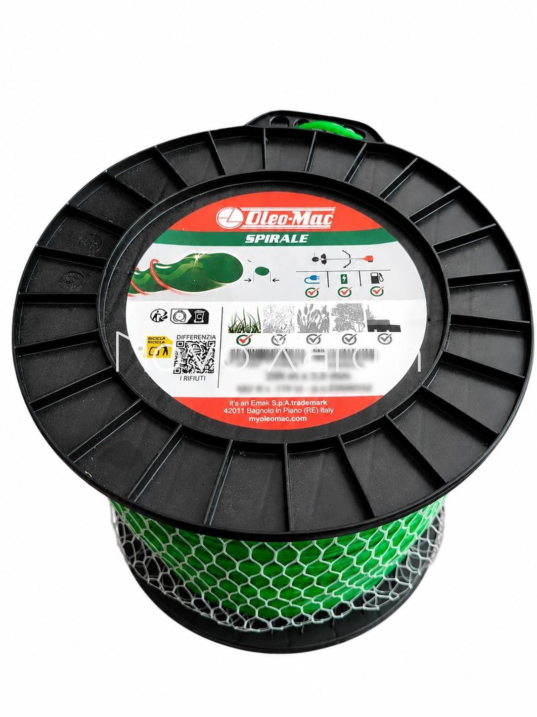 Nylon espiral Oleo Mac para desbrozadora 4.0mm x 122m - Imagen 1