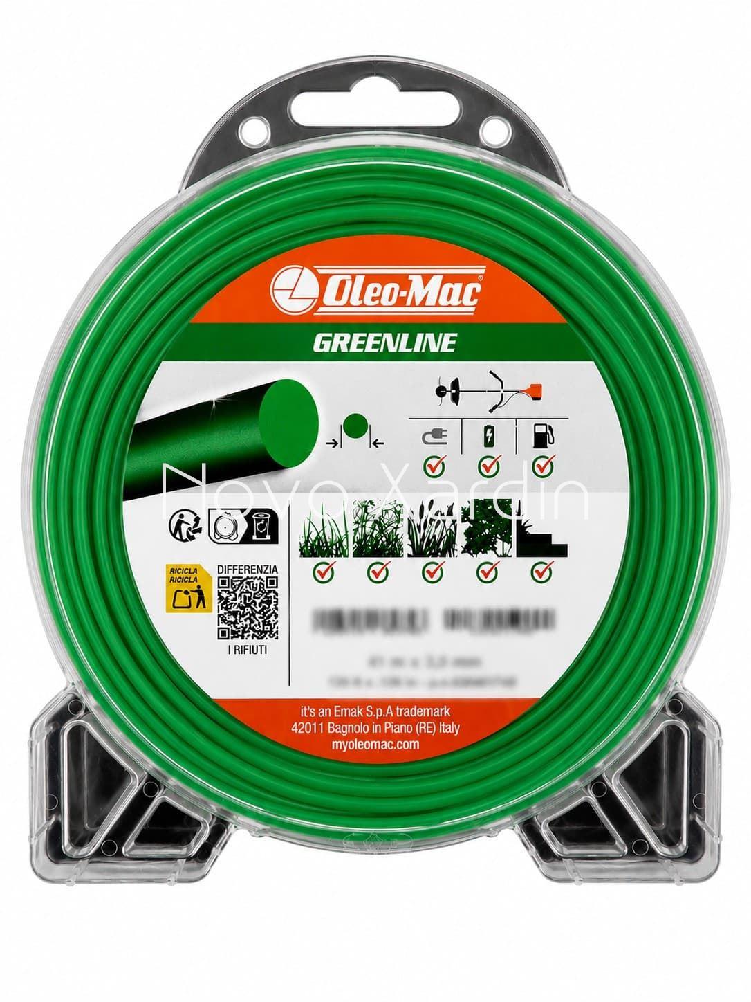 Nylon redondo Oleo Mac para desbrozadora 3mm x 56m - Imagen 1