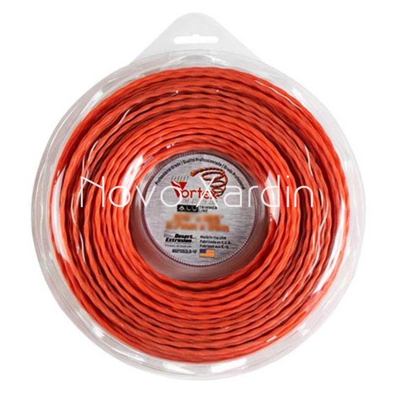 Nylon Vortex aluminio para desbrozadora 3.9mm x 25m - Imagen 1