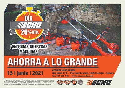 PROMOCION ECHO POR HOY - 20% DESCUENTO MAQUINARIA ECHO